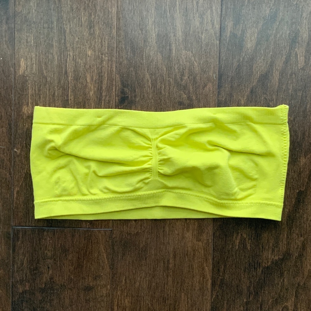 BDG Bandeau in Neon Yellow. Size S/M